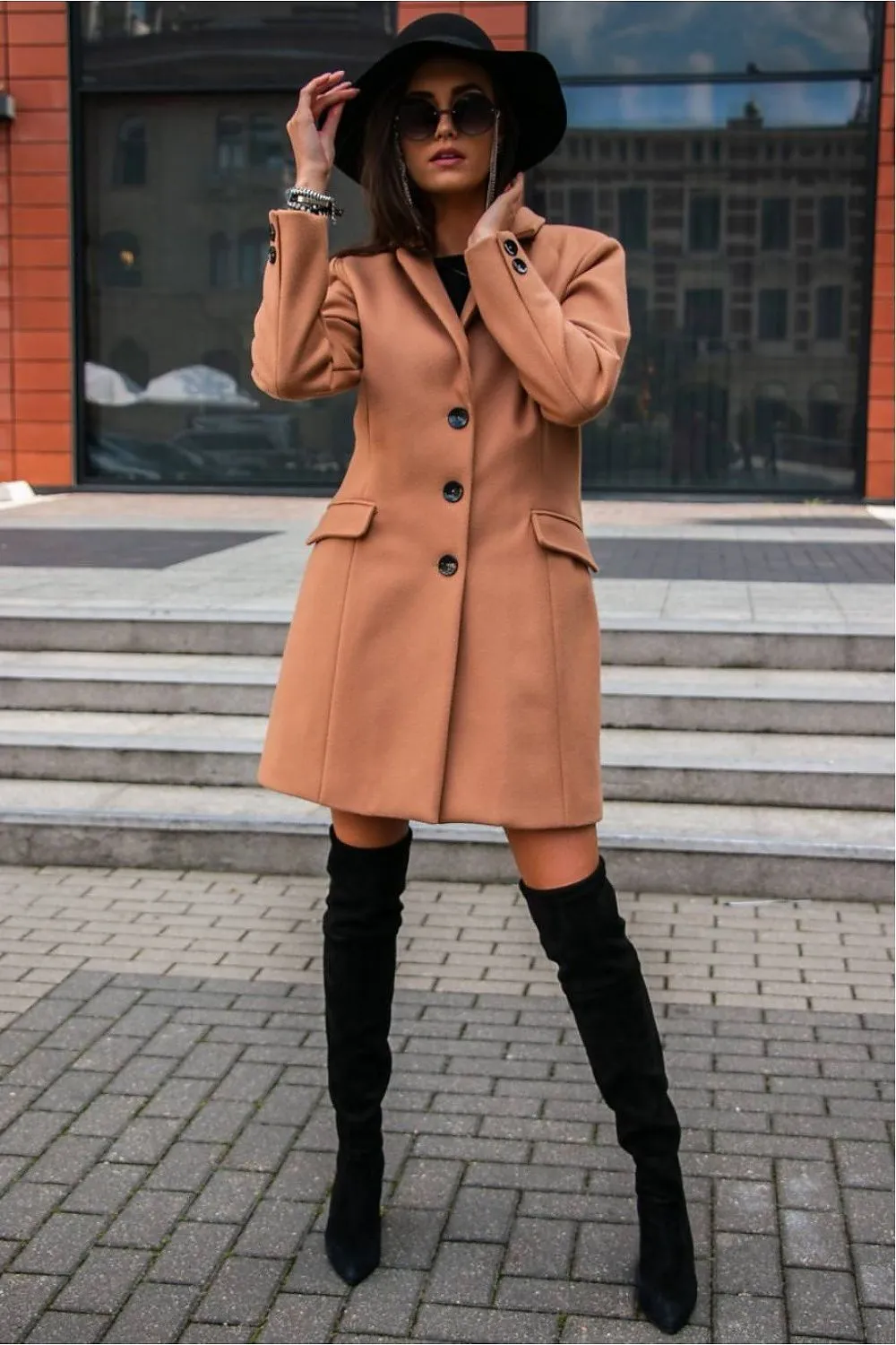 Tailored Single-Breasted Coat