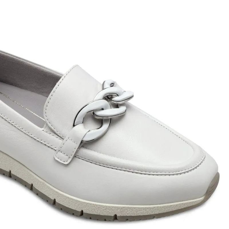 Tamaris Womens White Slip-on Shoes 1-24711-42