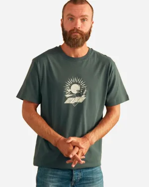 Tech Stag Brushed T-shirt - Stone Green