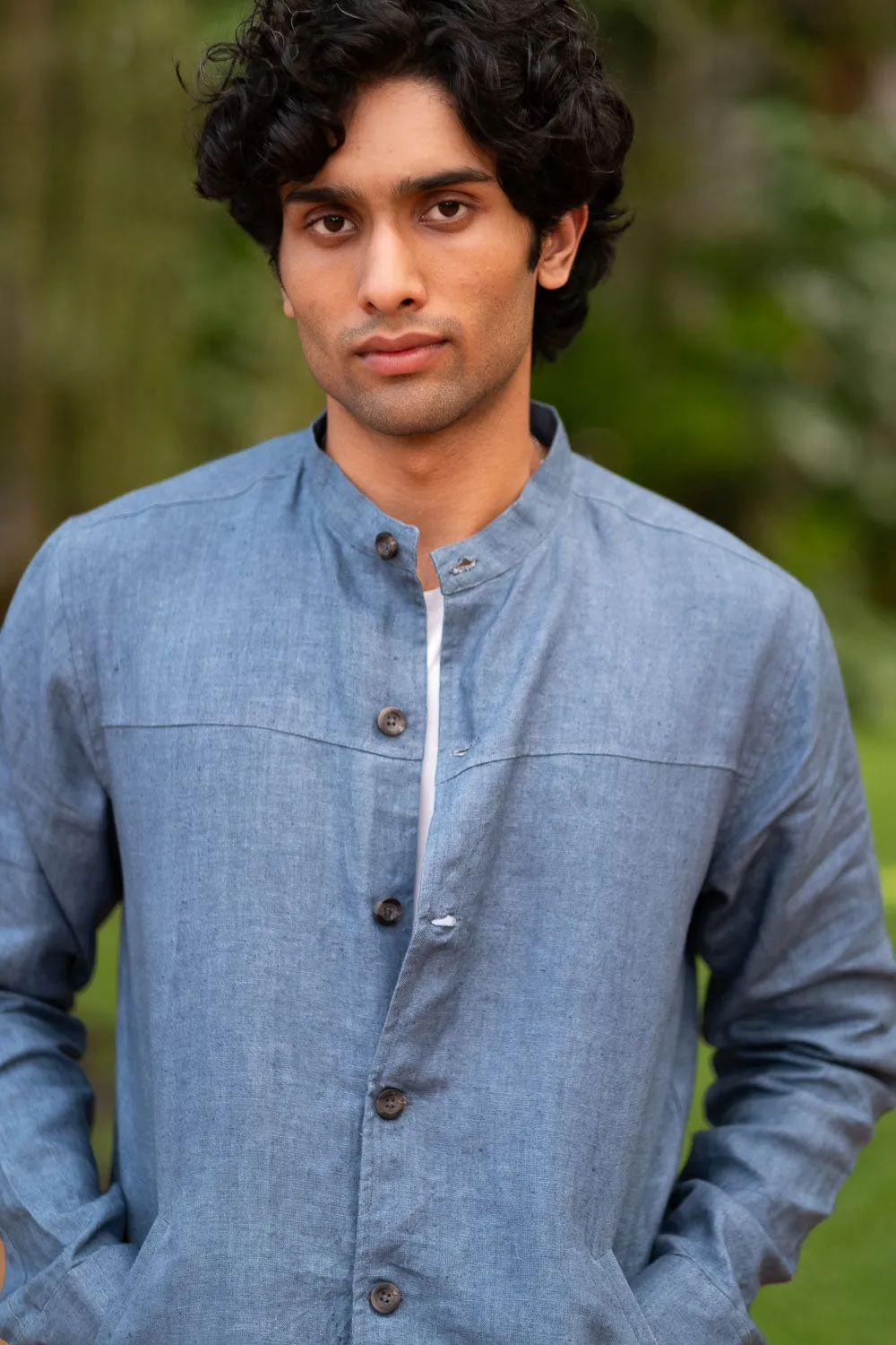 The Linen Buttondown Jacket