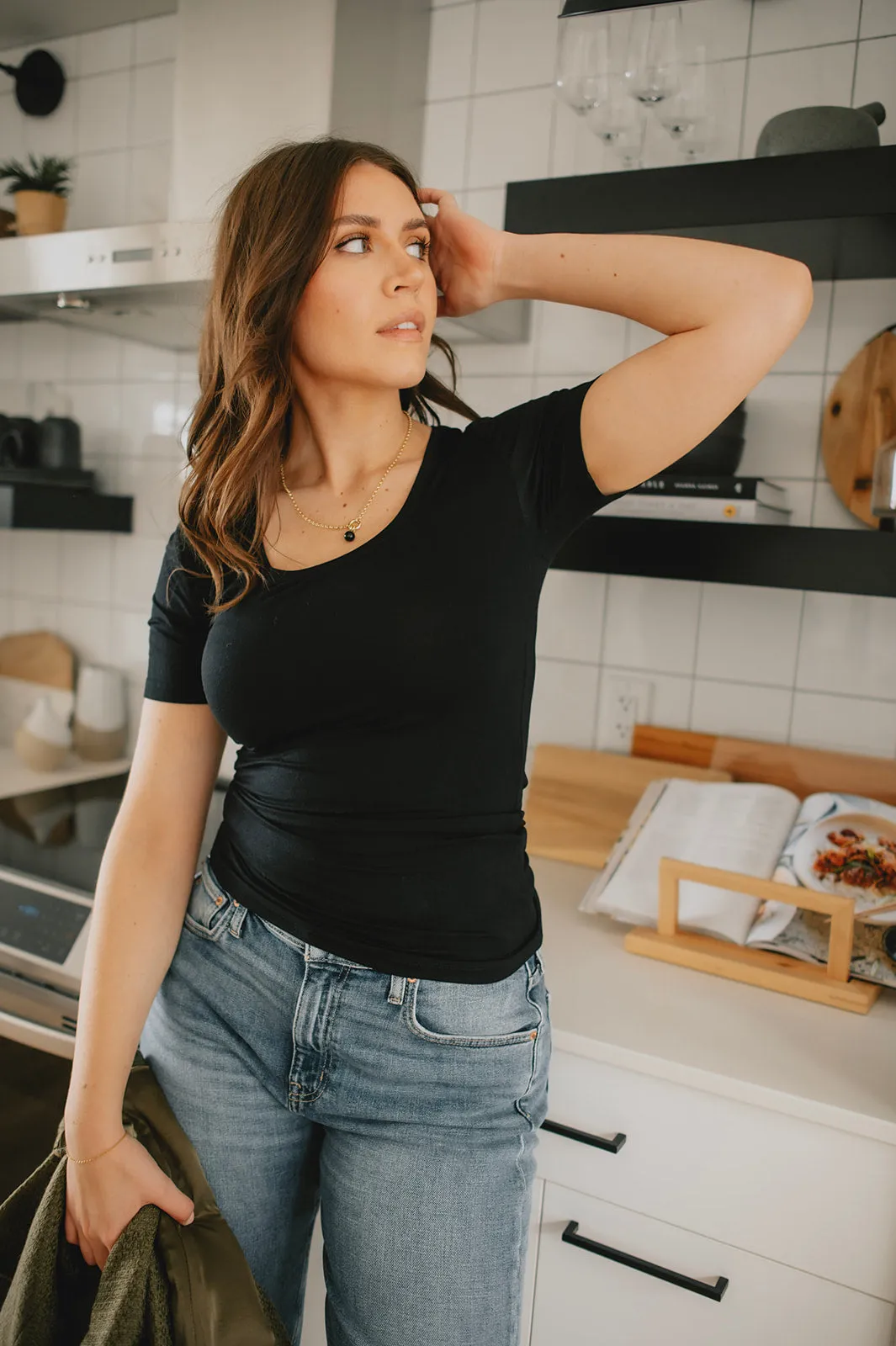 The Zola Short Sleeve Tee - Black