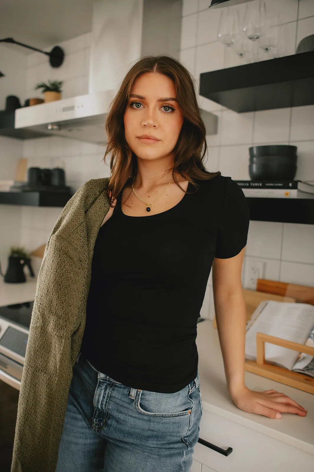 The Zola Short Sleeve Tee - Black