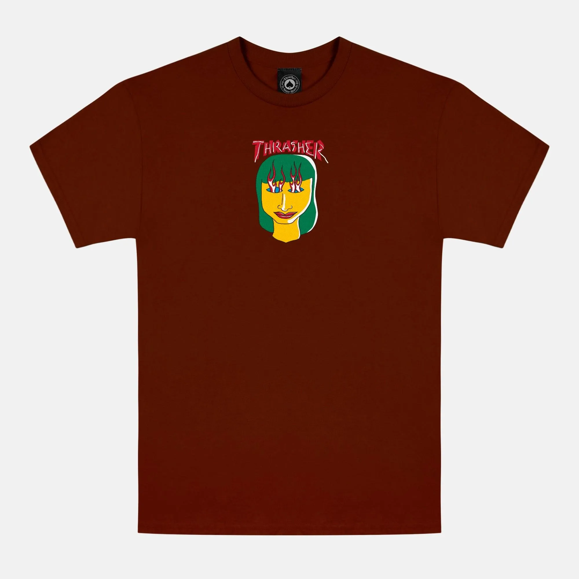 THRASHER Talk Shit Tee Maroon