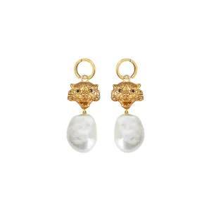 TIGER BAROQUE HOOP EARRINGS