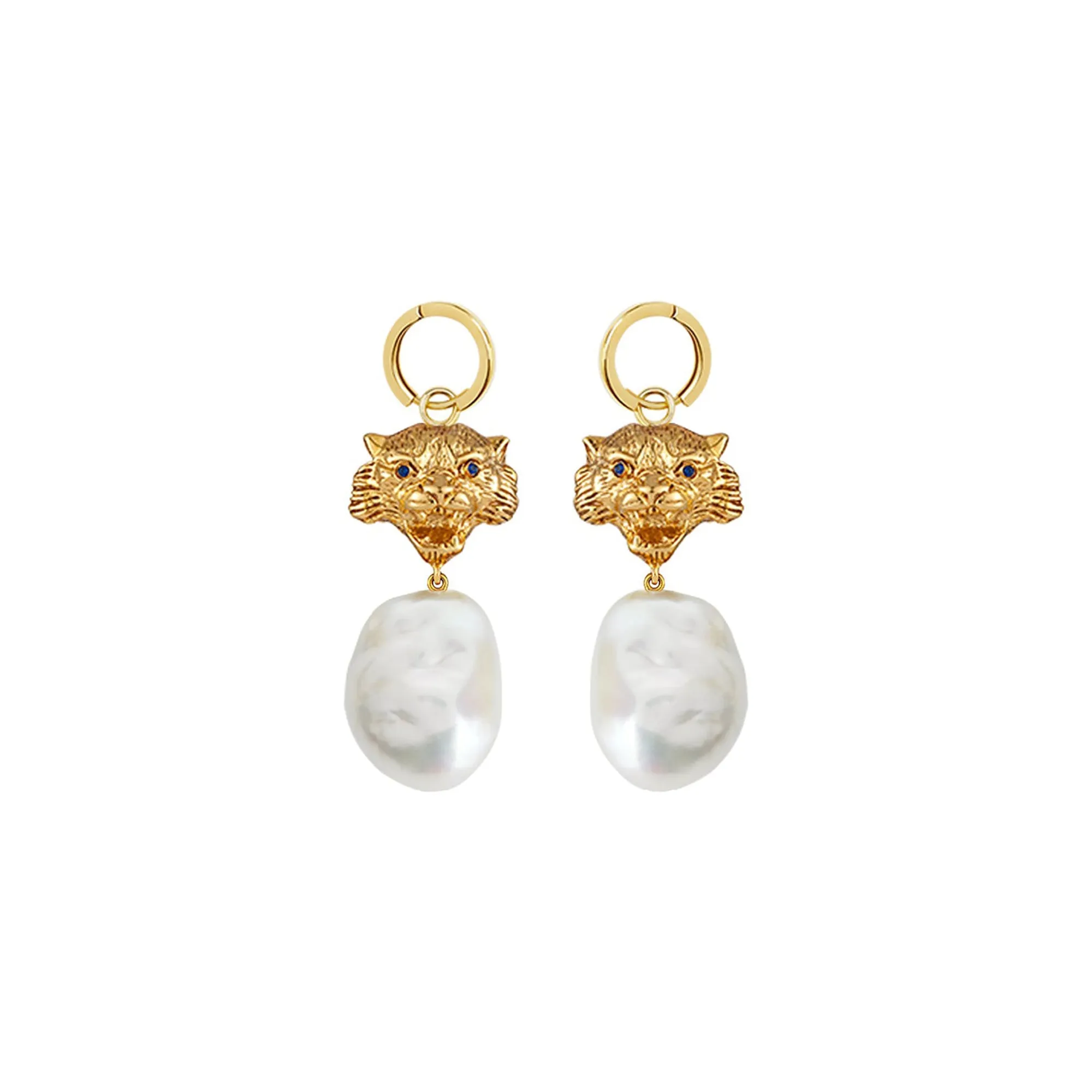 TIGER BAROQUE HOOP EARRINGS
