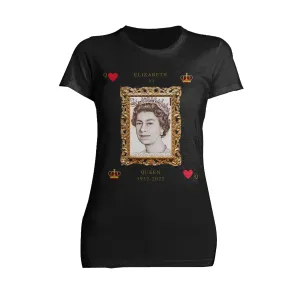 UA Queen's Platinum Jubilee Queen Of Heart's Women's T-shirt (Black)