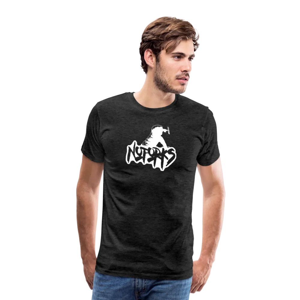 Unfork-gettable – No Forks Men’s Premium Tee (White Logo)