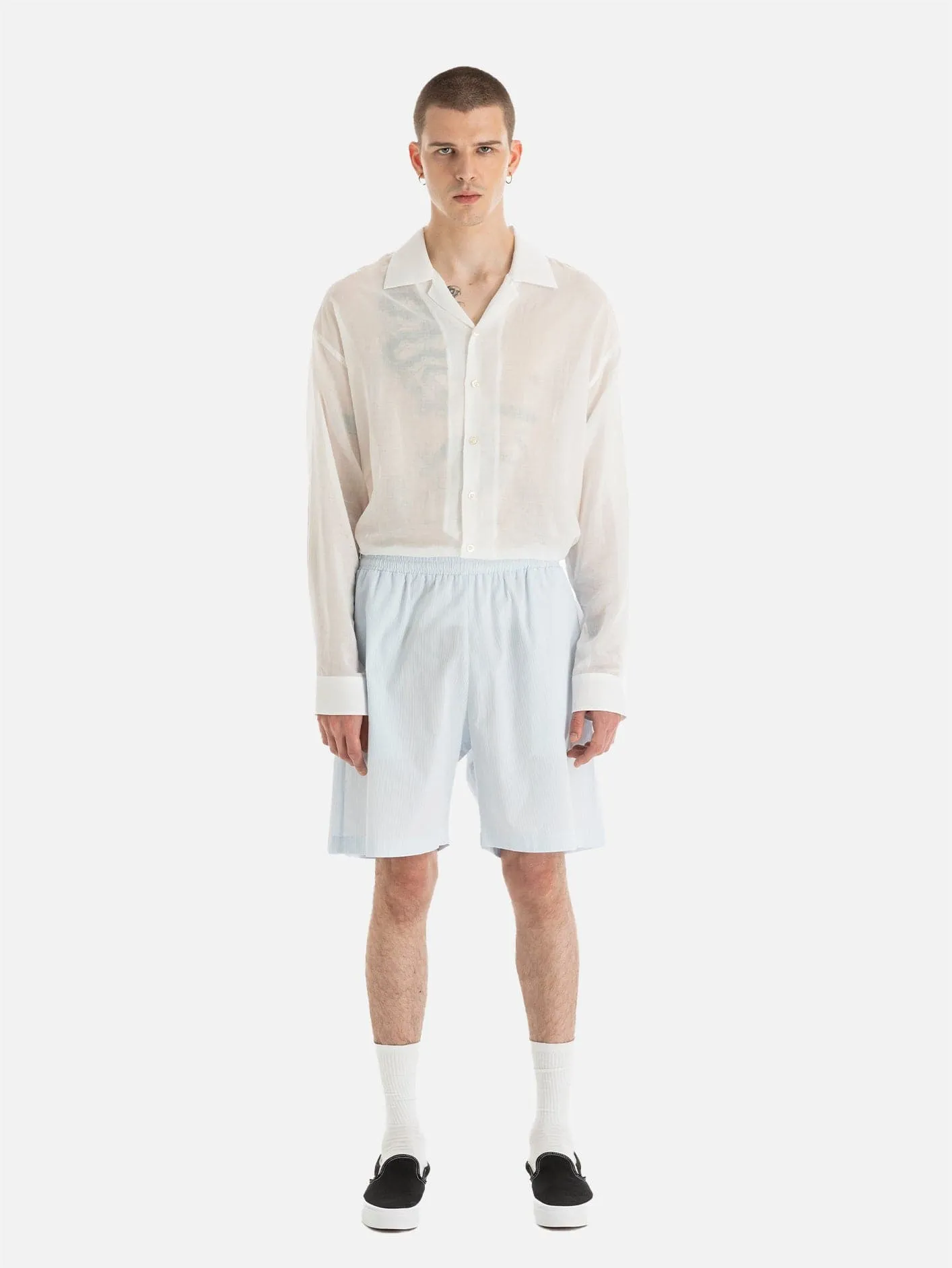 Unisex Nagoya Relaxed Kesim Gömlek - Kırık Beyaz