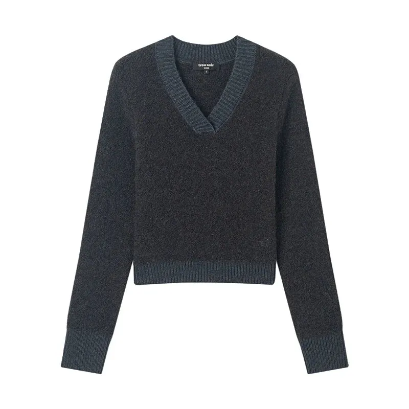 V-Neck Knit Sweater
