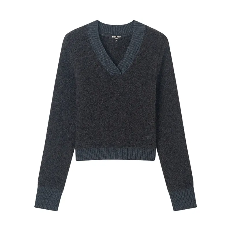 V-Neck Knit Sweater