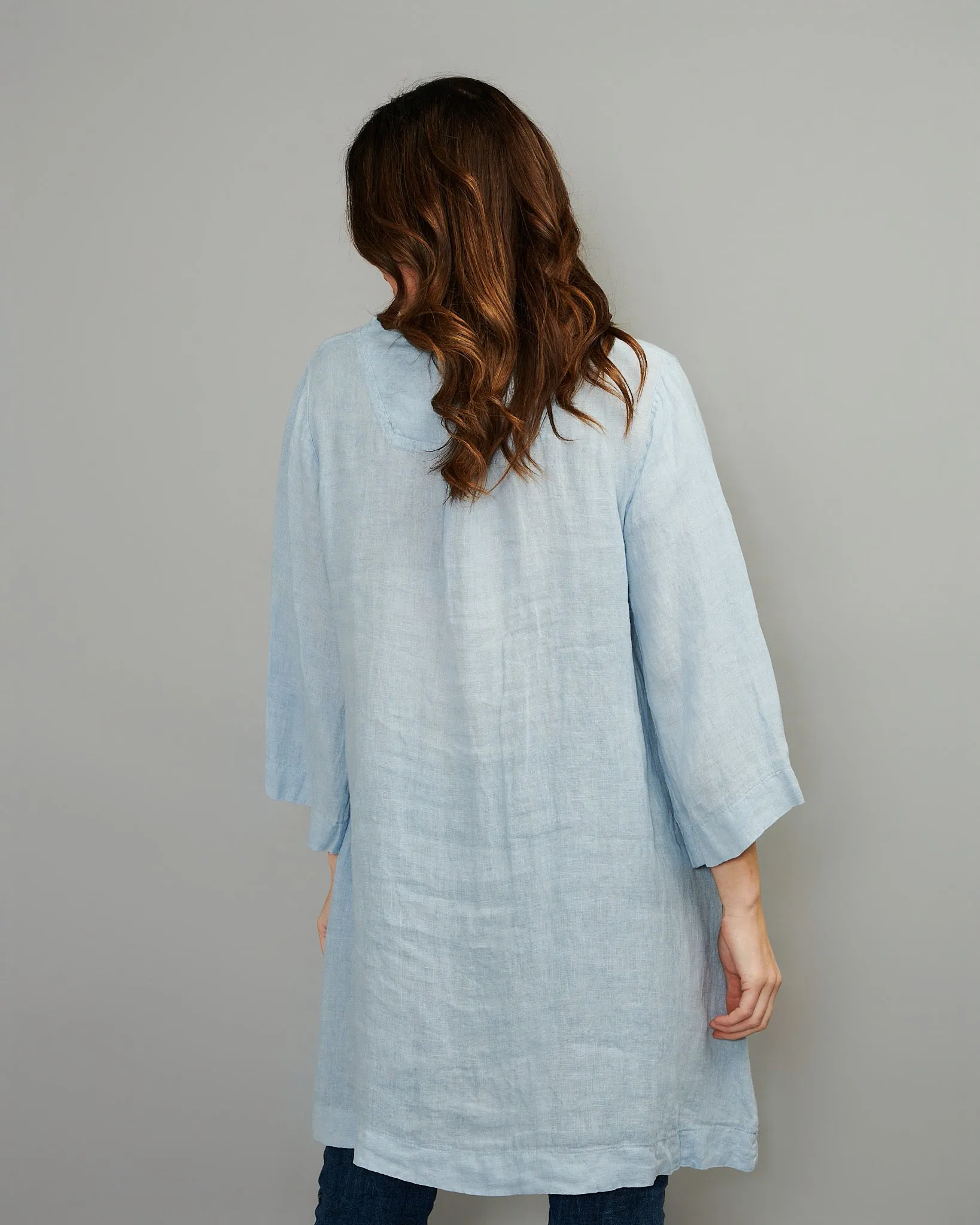 V-Neck Linen Tunic