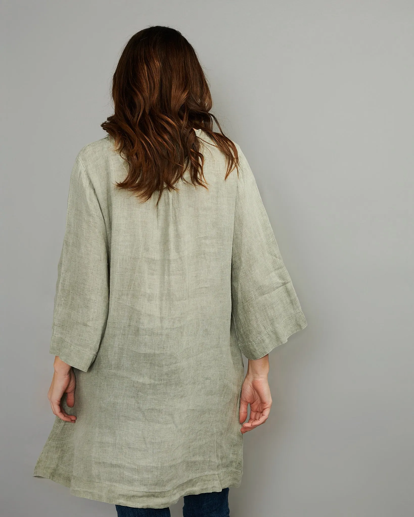 V-Neck Linen Tunic