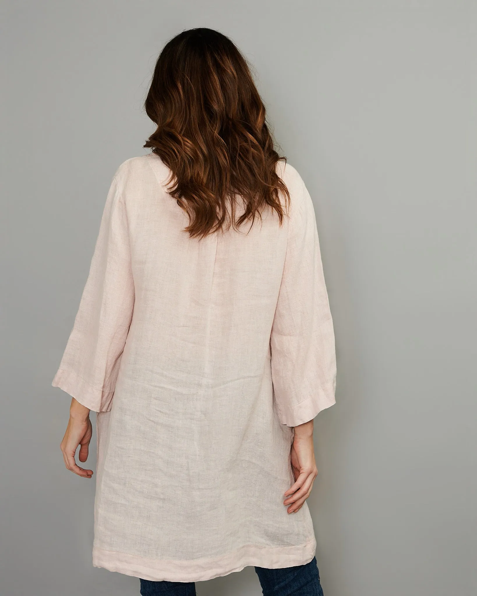V-Neck Linen Tunic