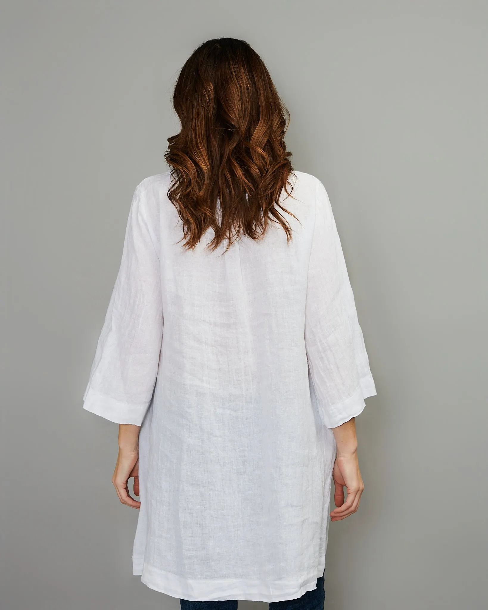 V-Neck Linen Tunic
