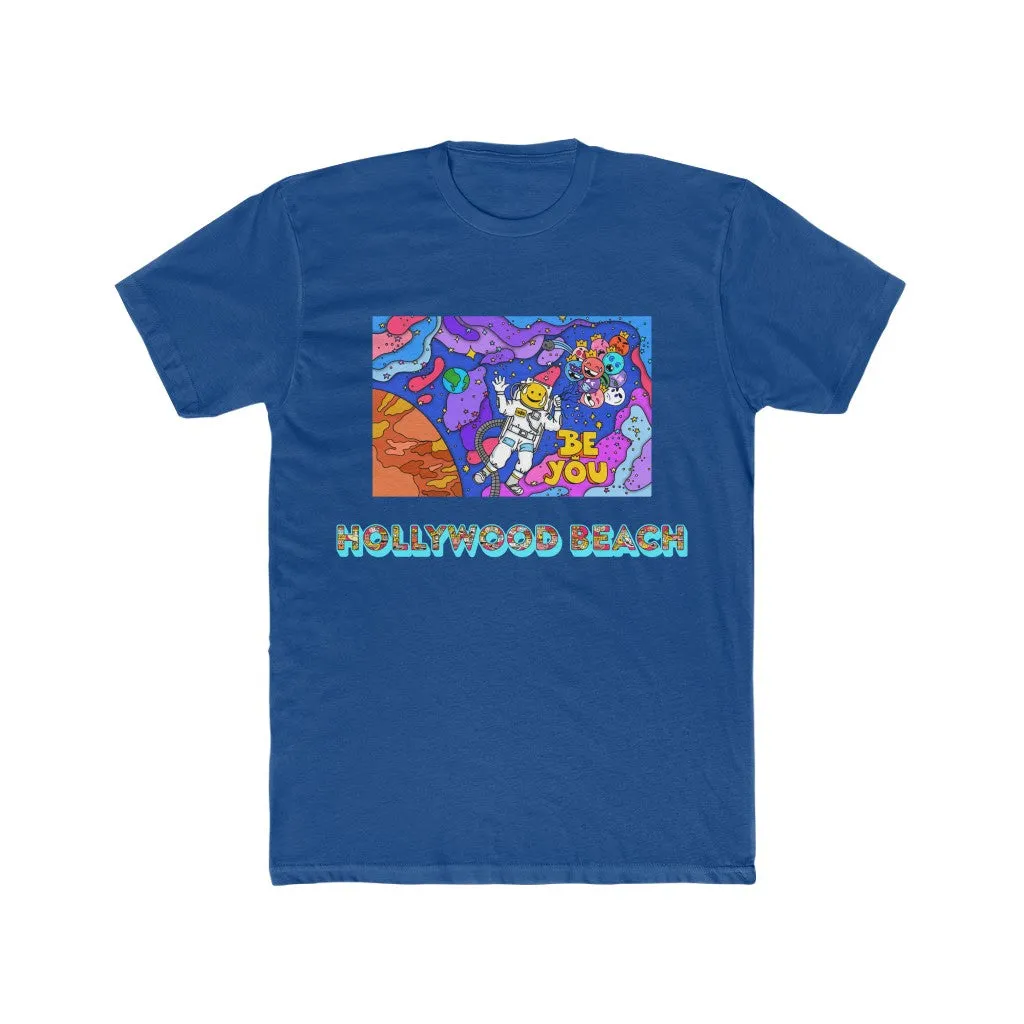 VACATION IN OUTER SPACE Men's Cotton Crew Tee