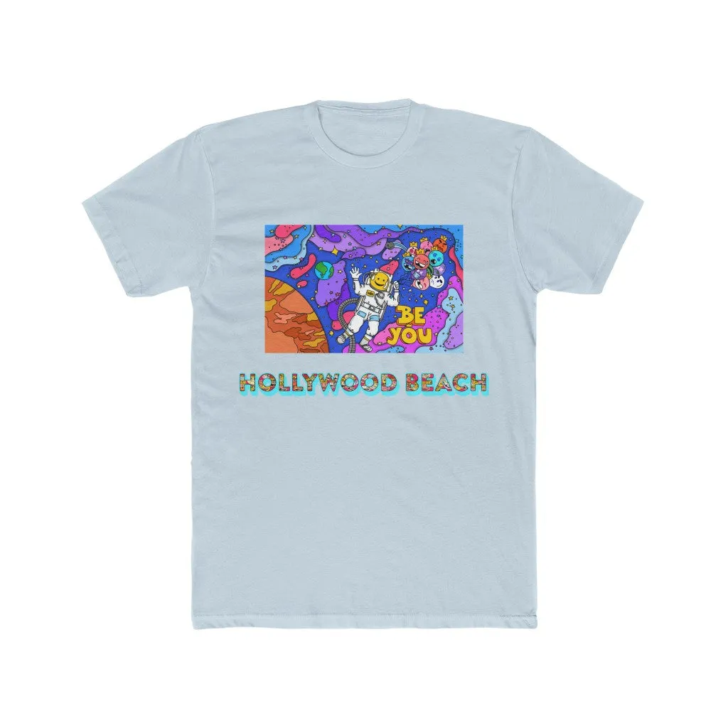 VACATION IN OUTER SPACE Men's Cotton Crew Tee