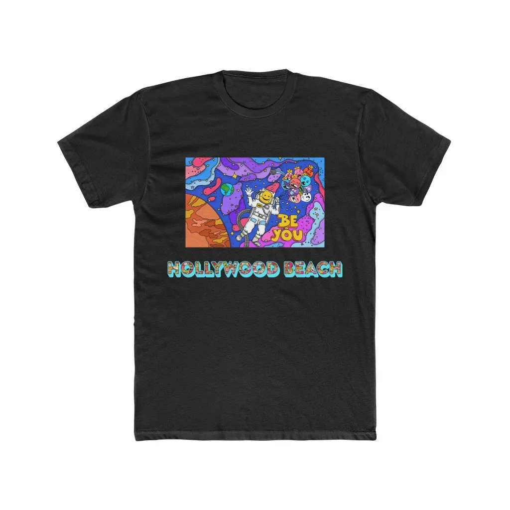 VACATION IN OUTER SPACE Men's Cotton Crew Tee