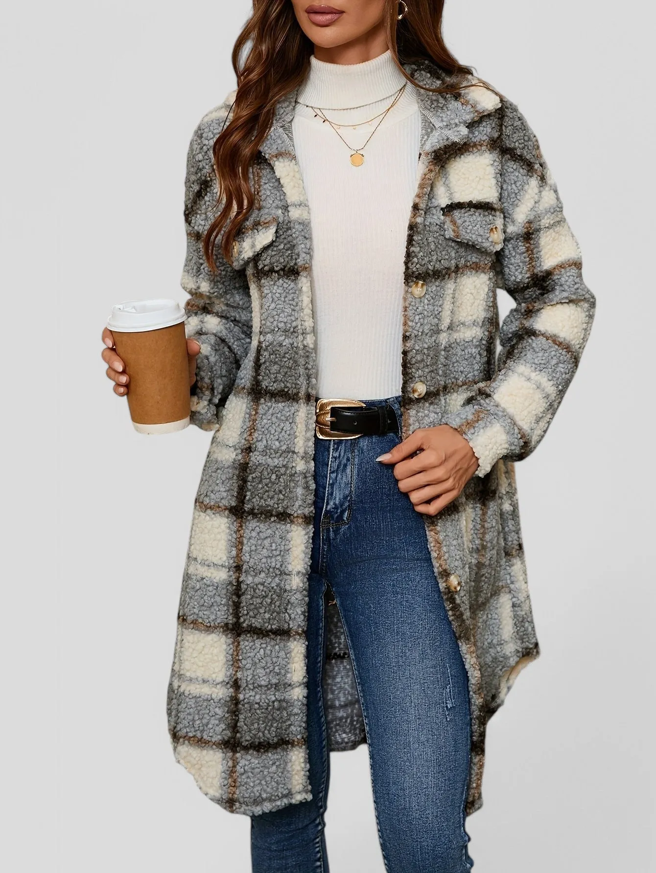 Valerie™ - Plaid Pattern Coat