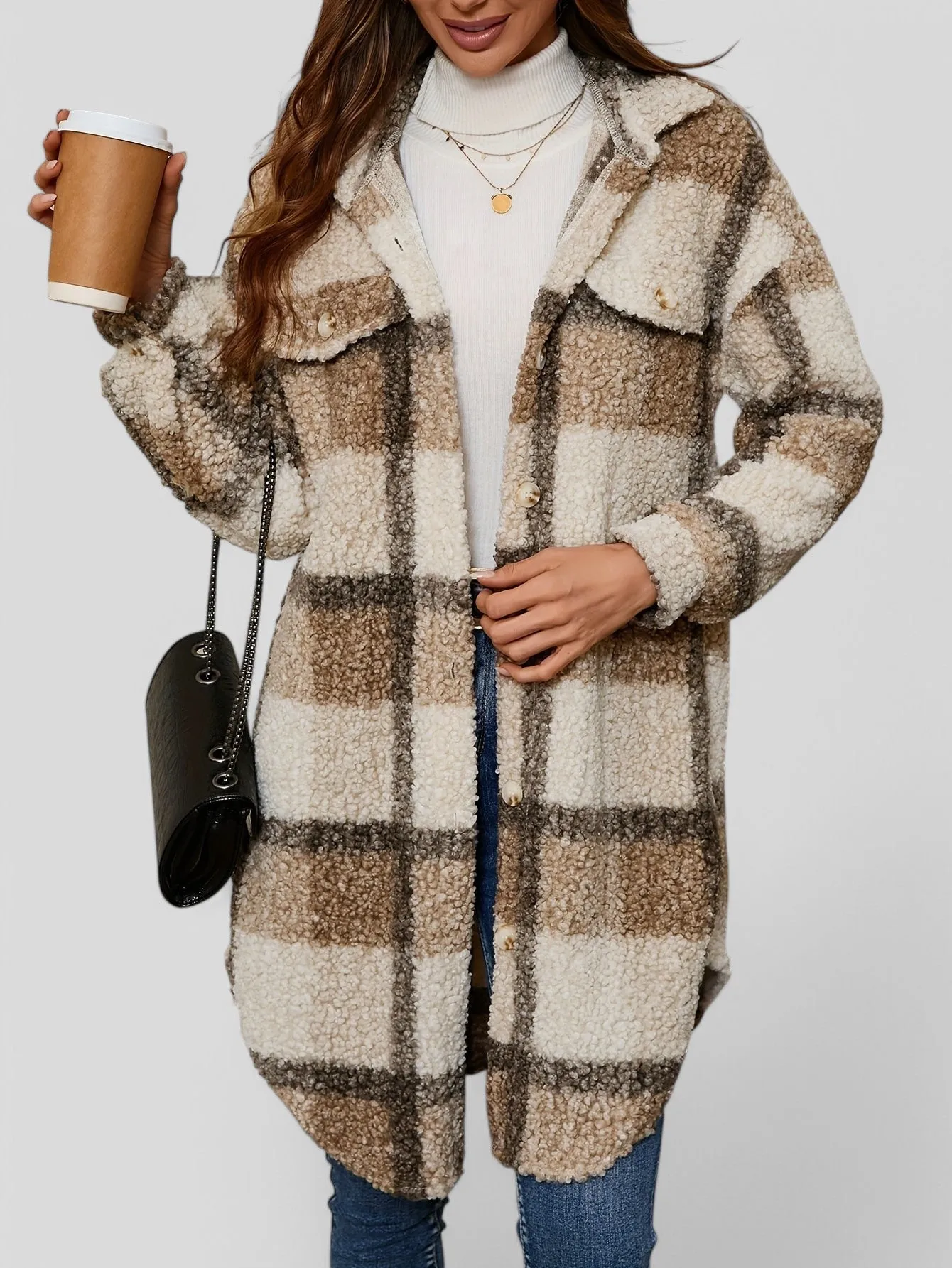 Valerie™ - Plaid Pattern Coat