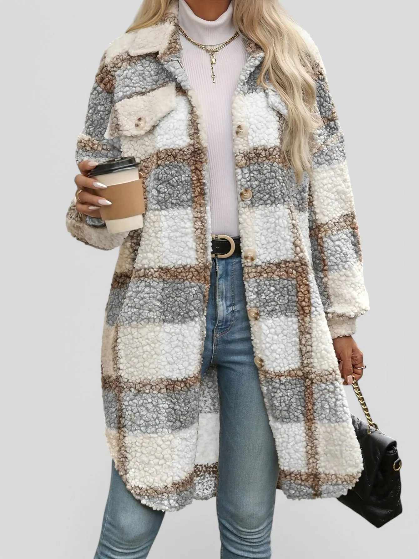 Valerie™ - Plaid Pattern Coat