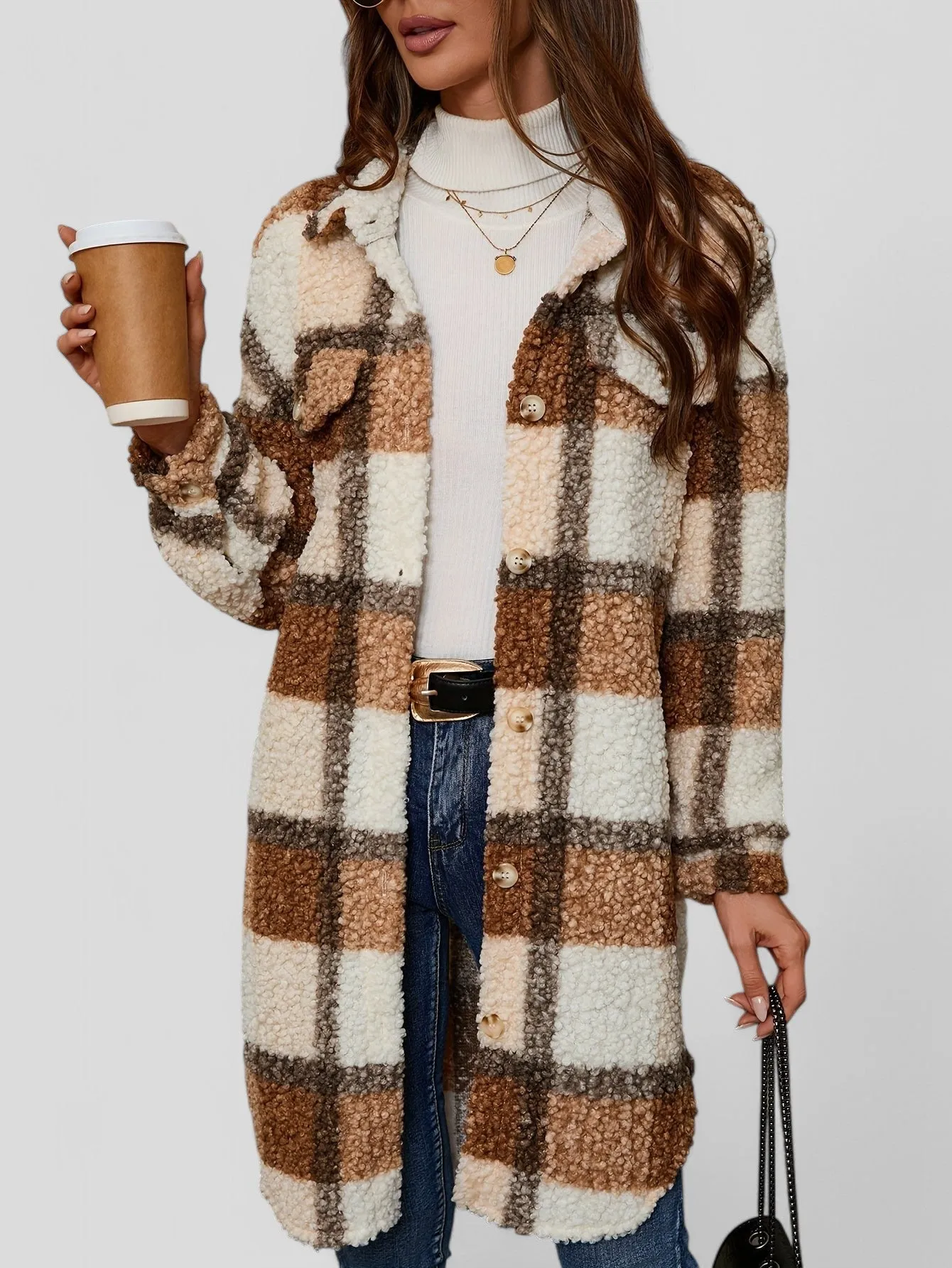 Valerie™ - Plaid Pattern Coat