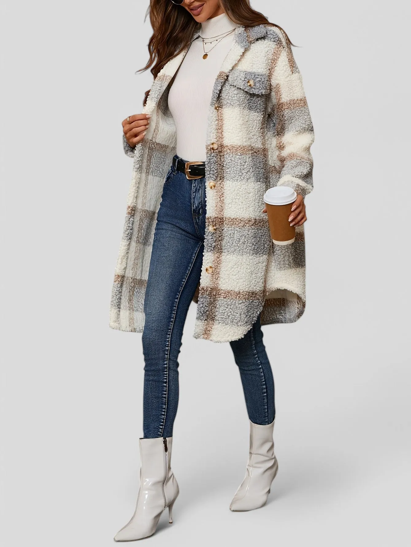Valerie™ - Plaid Pattern Coat