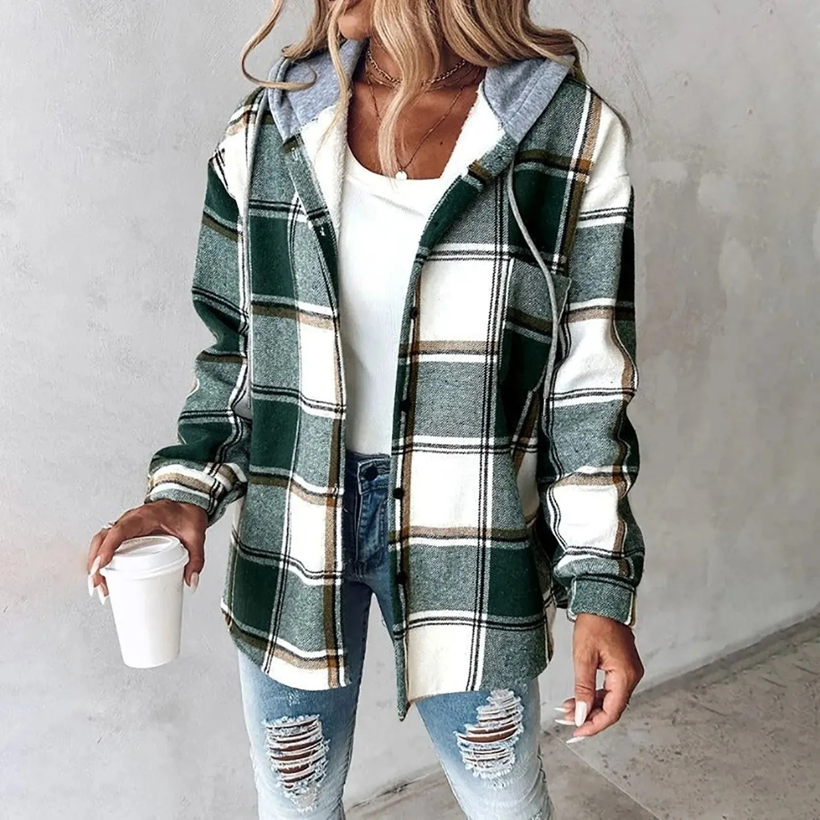Veronica™ - Cozy Plaid Jacket