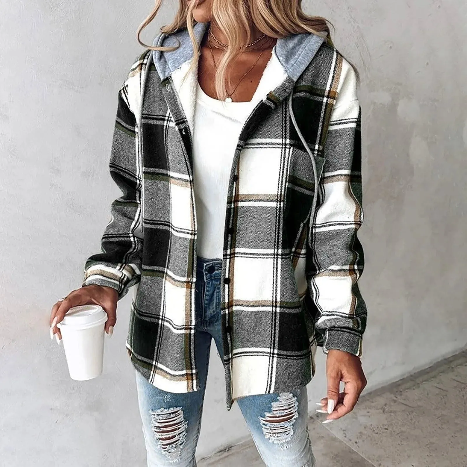 Veronica™ - Cozy Plaid Jacket