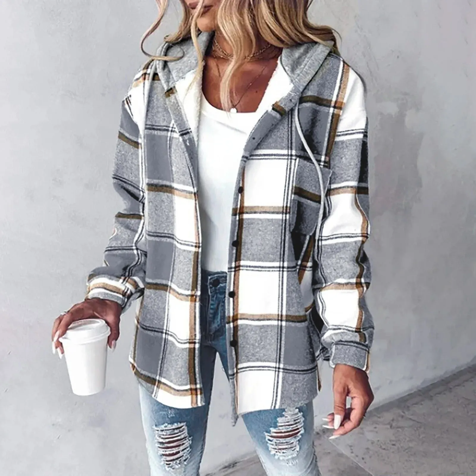 Veronica™ - Cozy Plaid Jacket