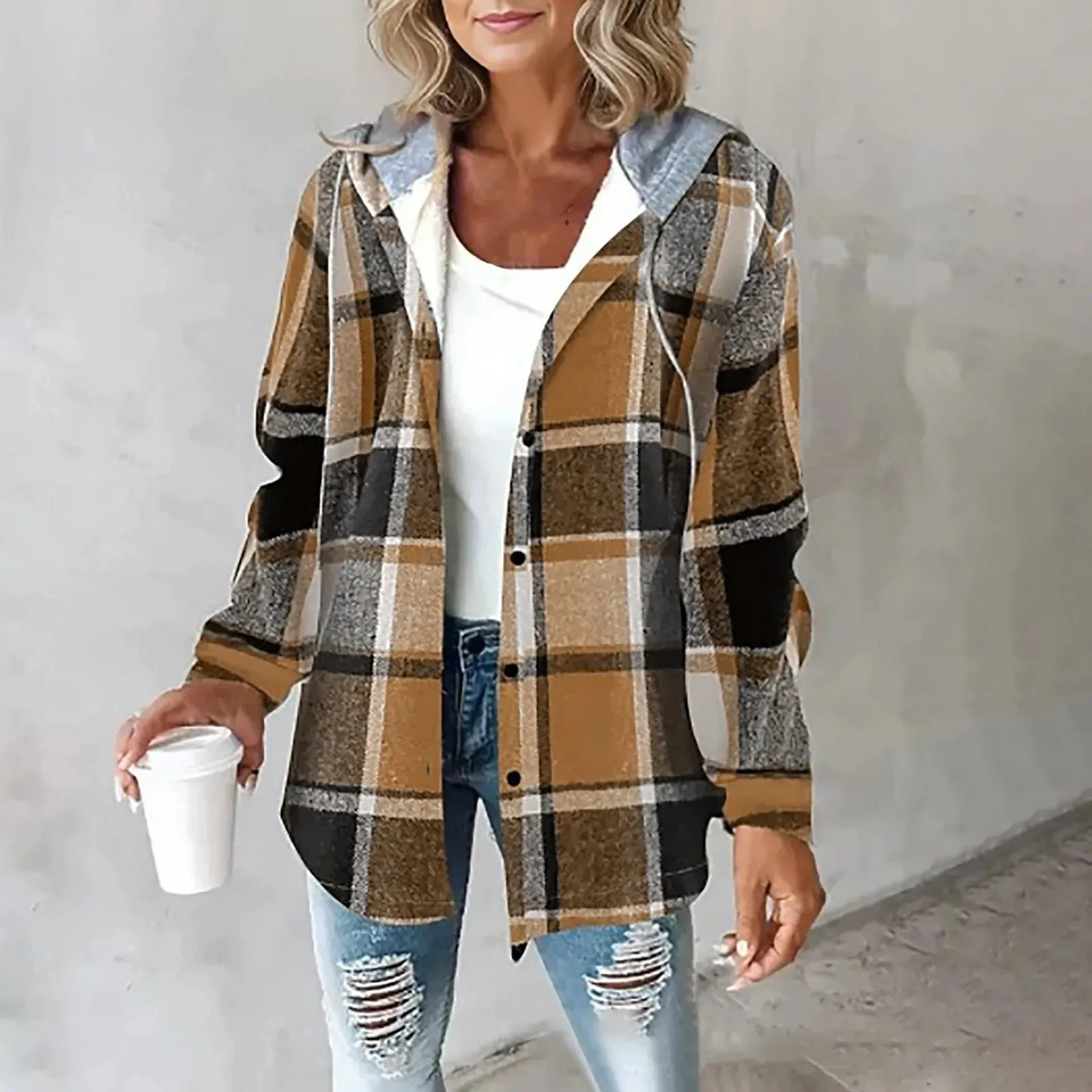 Veronica™ - Cozy Plaid Jacket
