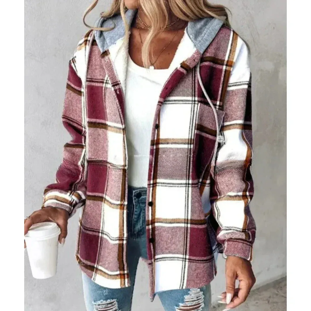 Veronica™ - Cozy Plaid Jacket