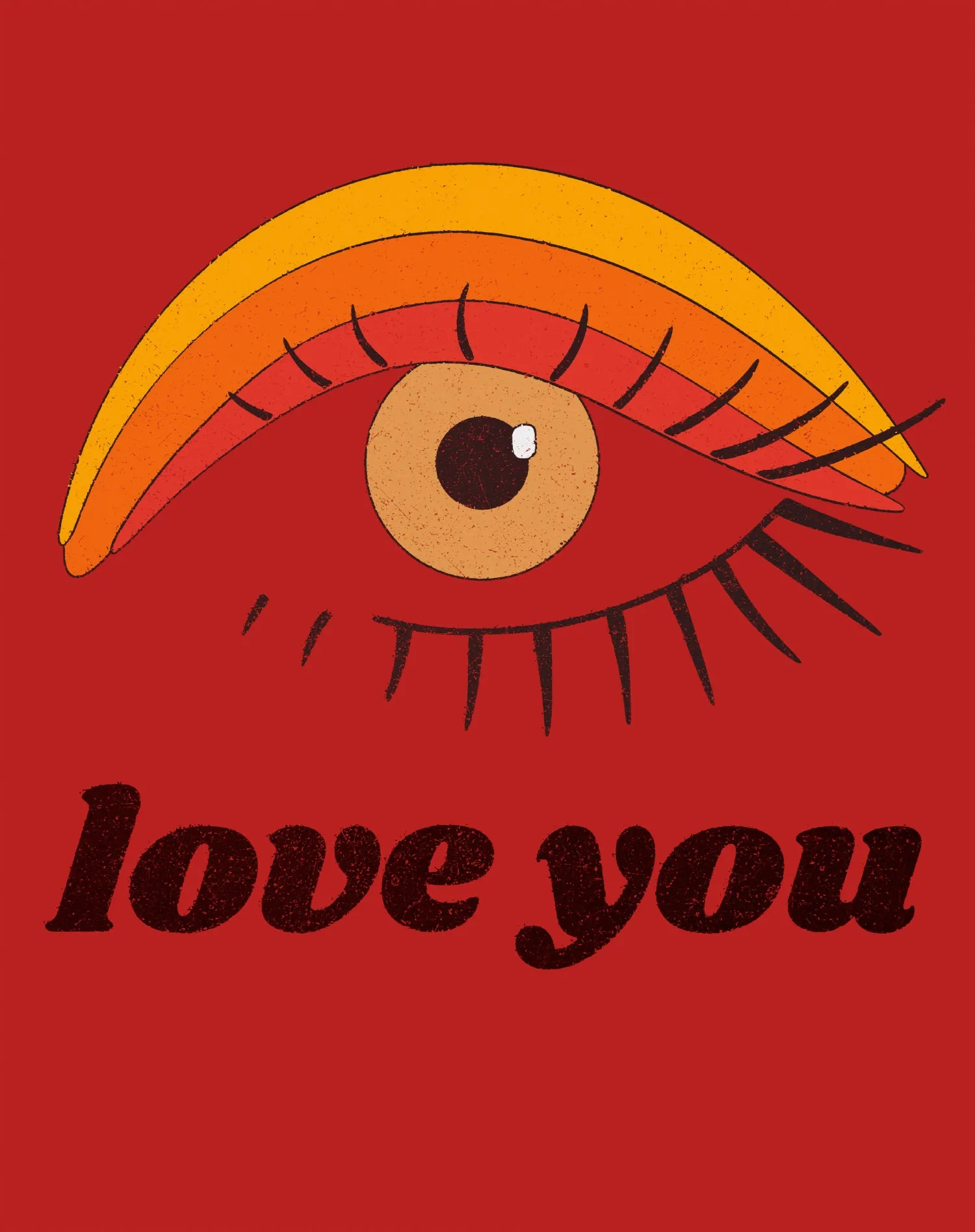 Vintage Valentine Eye Love You Women's T-shirt