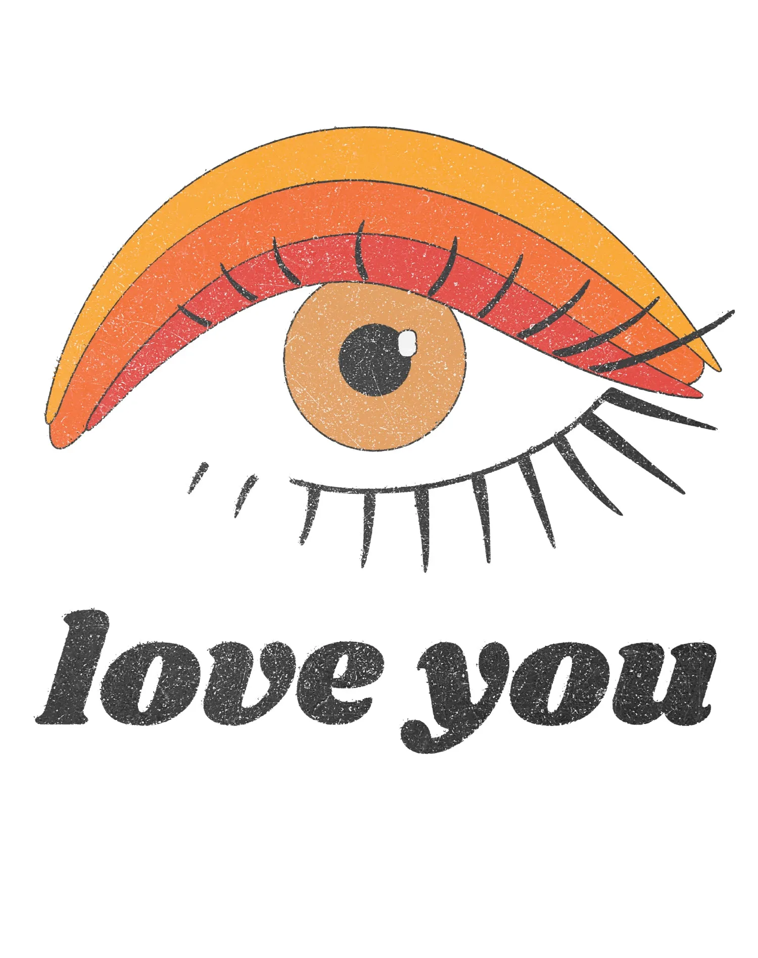 Vintage Valentine Eye Love You Women's T-shirt