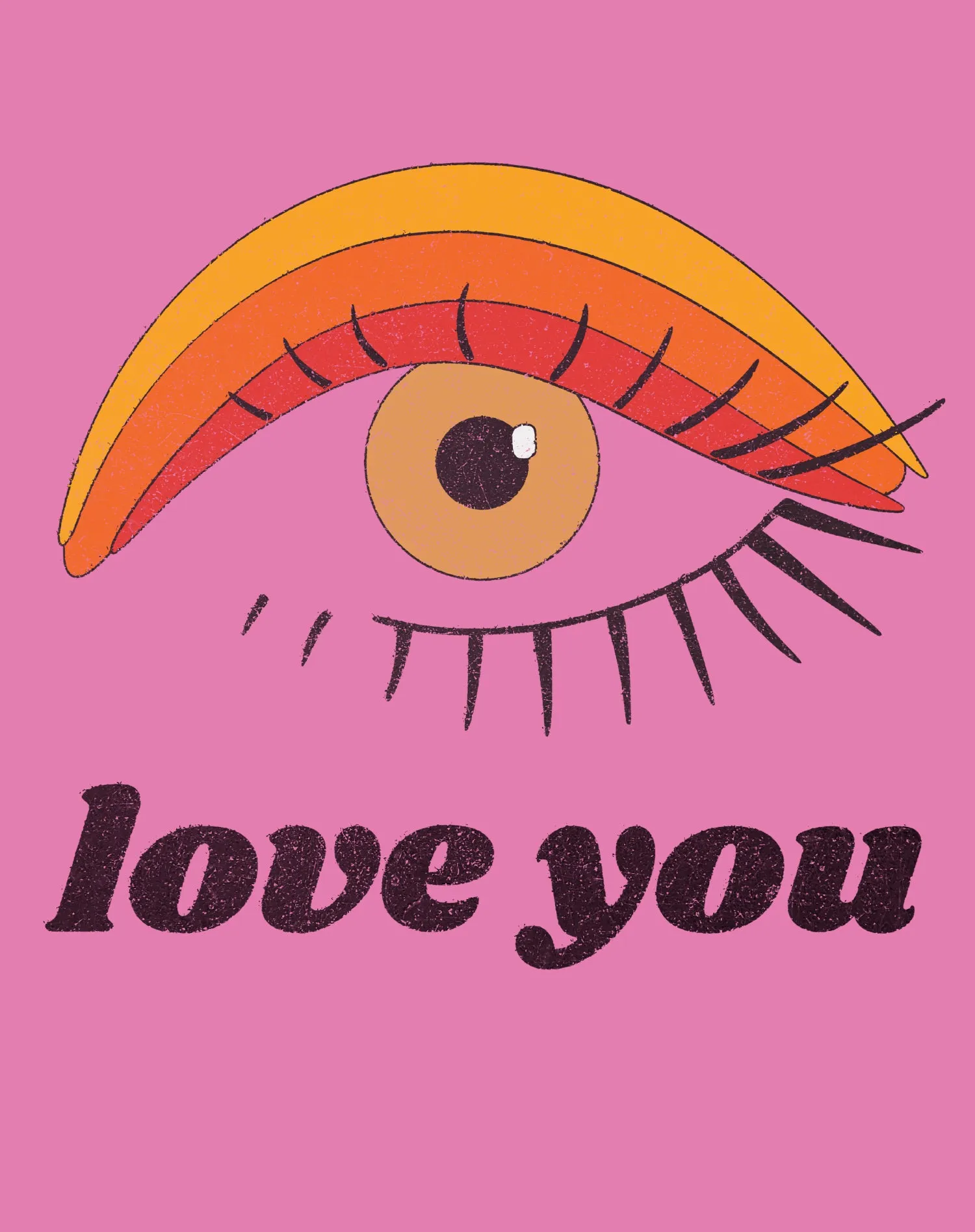 Vintage Valentine Eye Love You Women's T-shirt