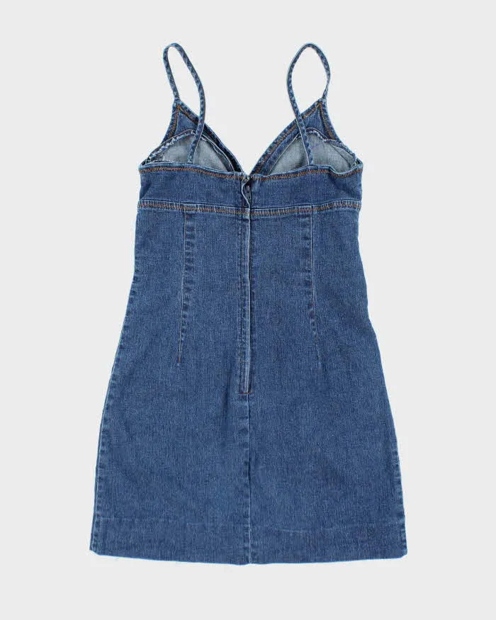 Vintage Y2k 00s Smart Set Denim Mini Dress - XS