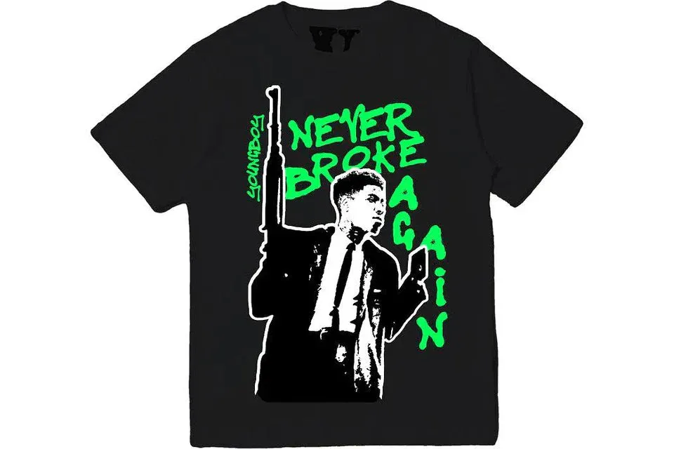 Vlone X YoungBoy NBA x Vlone My Window Tee (Black/Green)