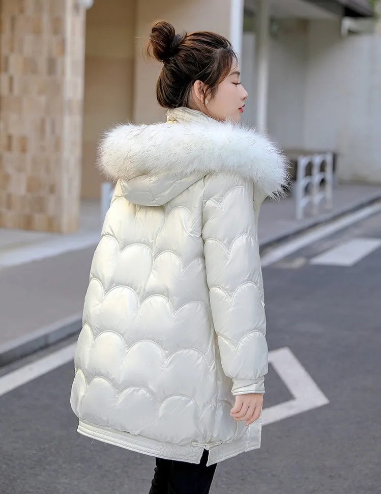 Waterproof Relaxed-Fit Quilted Puffer Jacket for Women