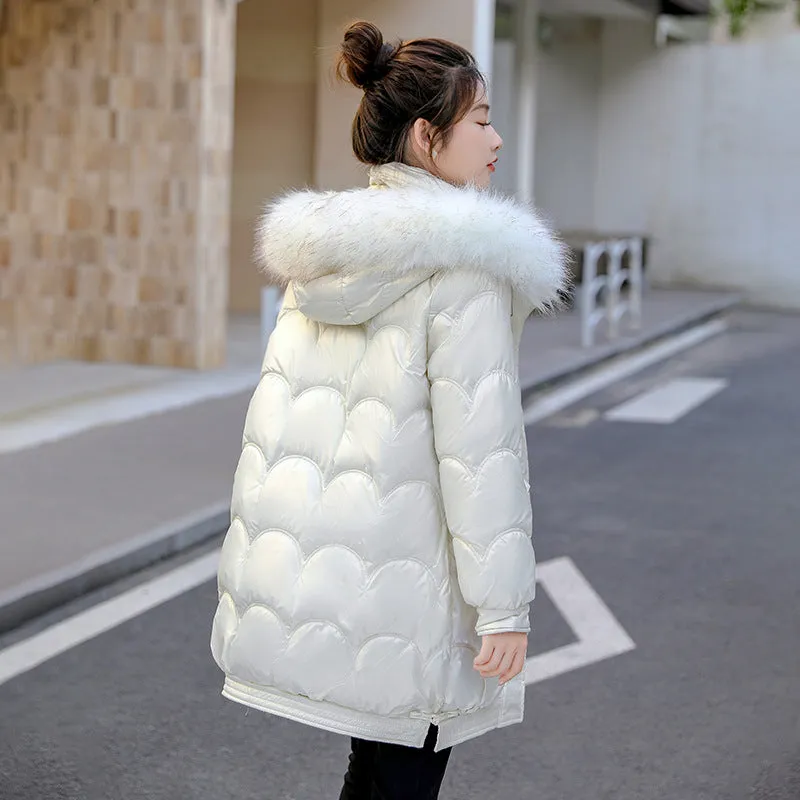 Waterproof Relaxed-Fit Quilted Puffer Jacket for Women