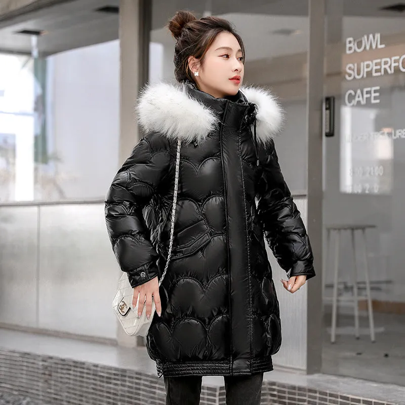 Waterproof Relaxed-Fit Quilted Puffer Jacket for Women