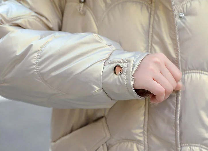 Waterproof Relaxed-Fit Quilted Puffer Jacket for Women