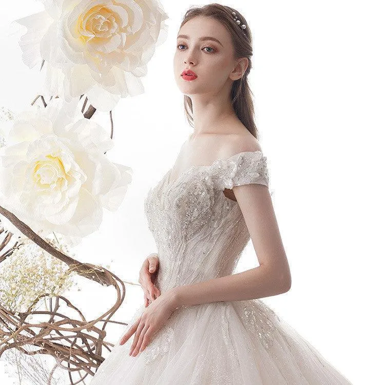 Women's Wedding Large Trailing Dress