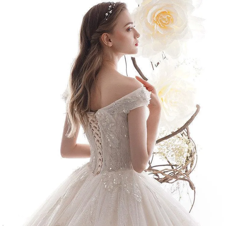 Women's Wedding Large Trailing Dress