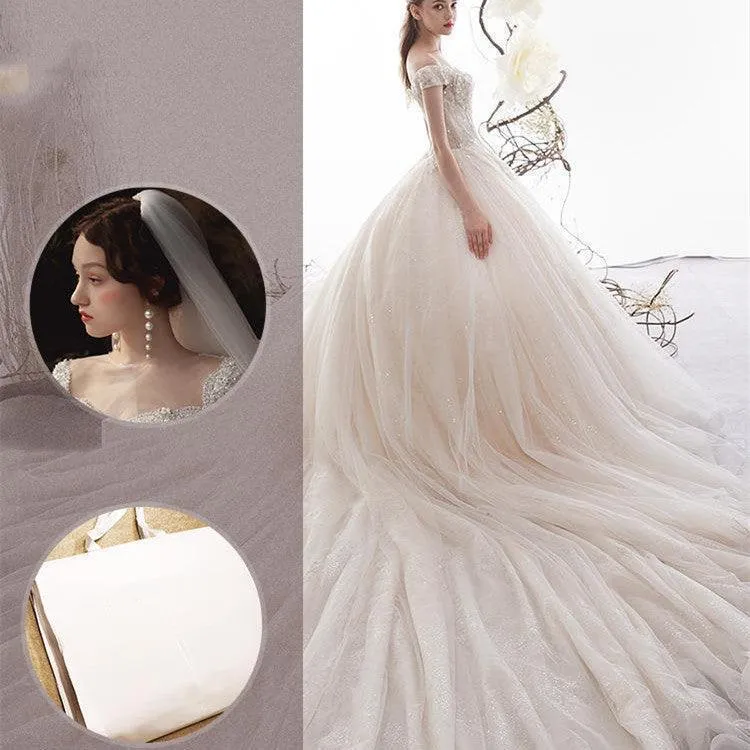Women's Wedding Large Trailing Dress
