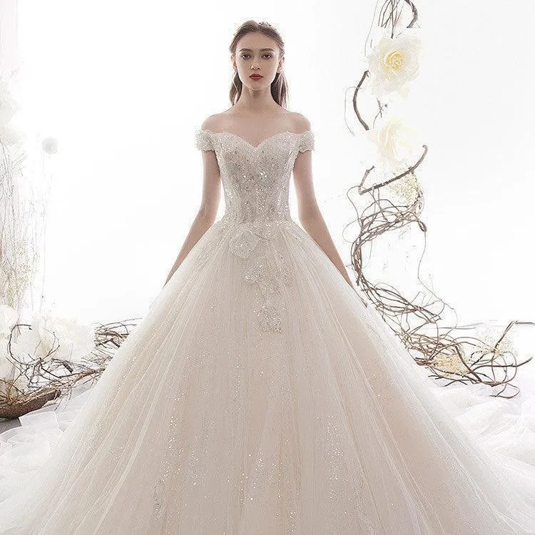 Women's Wedding Large Trailing Dress