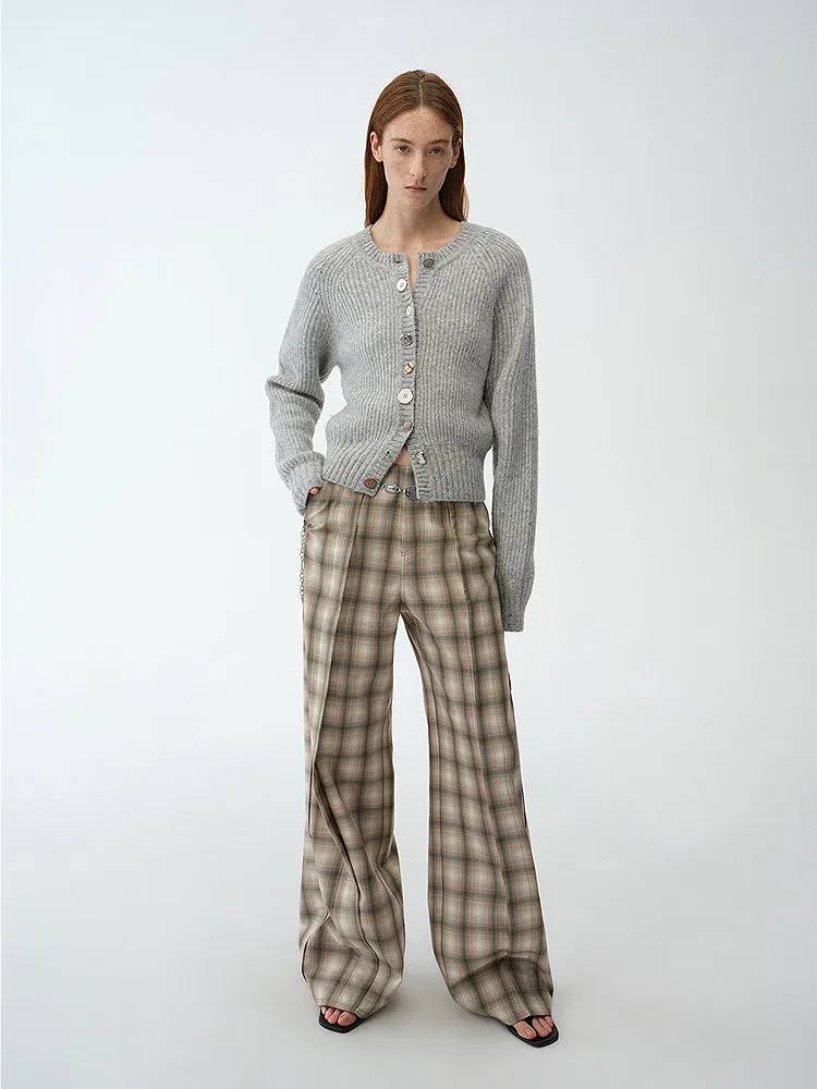 Wool & Cotton Knit Cardigan