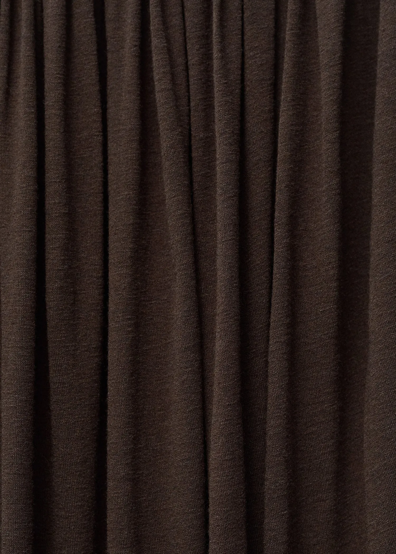 Wool blend skirt with puffed hem