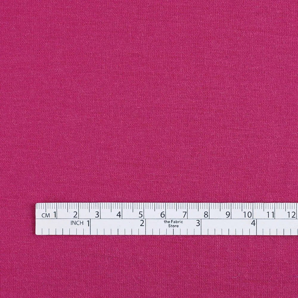 Wool / Poly Double Faced Jersey - Rhododendron