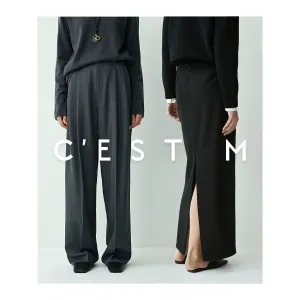 Zipper Slit Maxi Skirt/Pants
