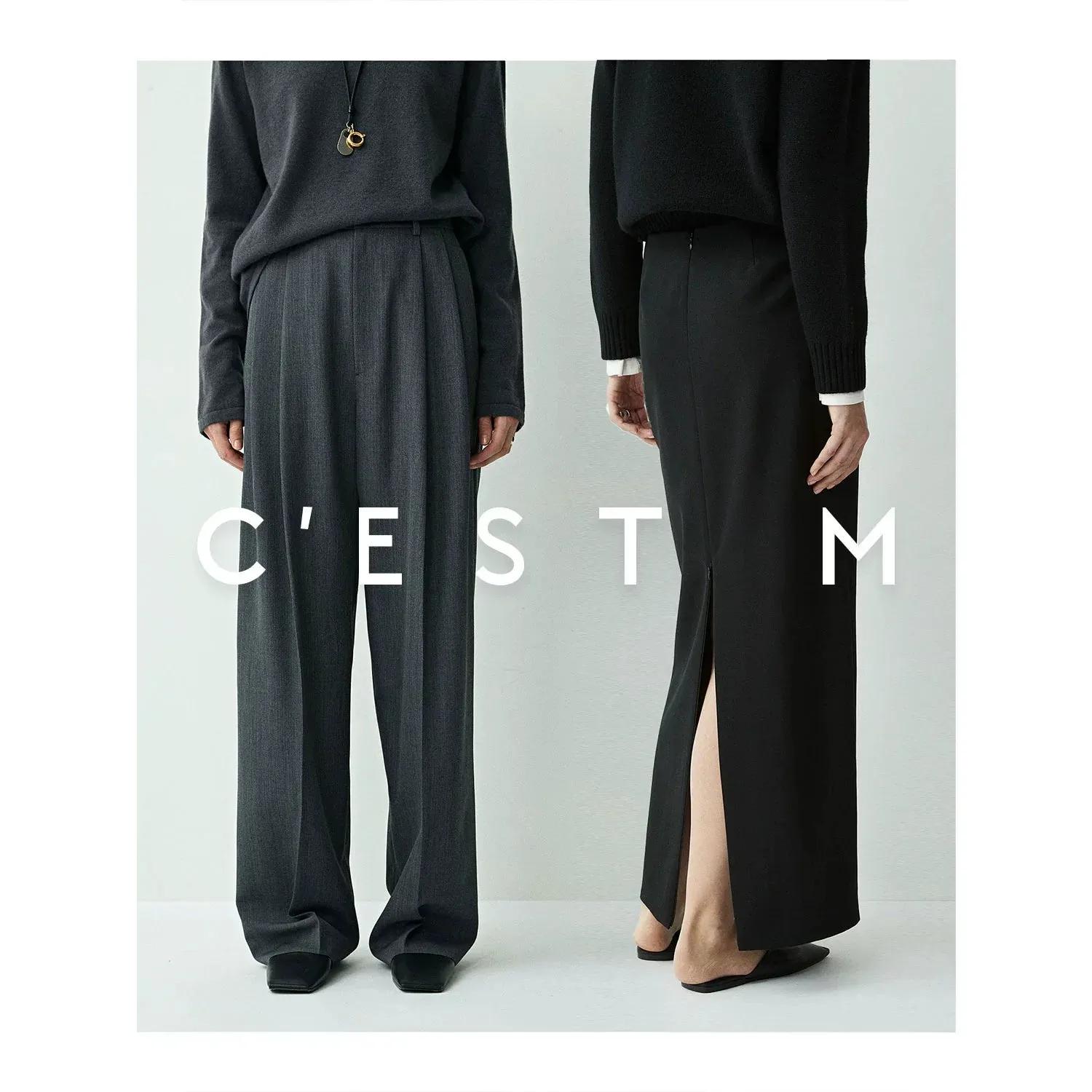 Zipper Slit Maxi Skirt/Pants